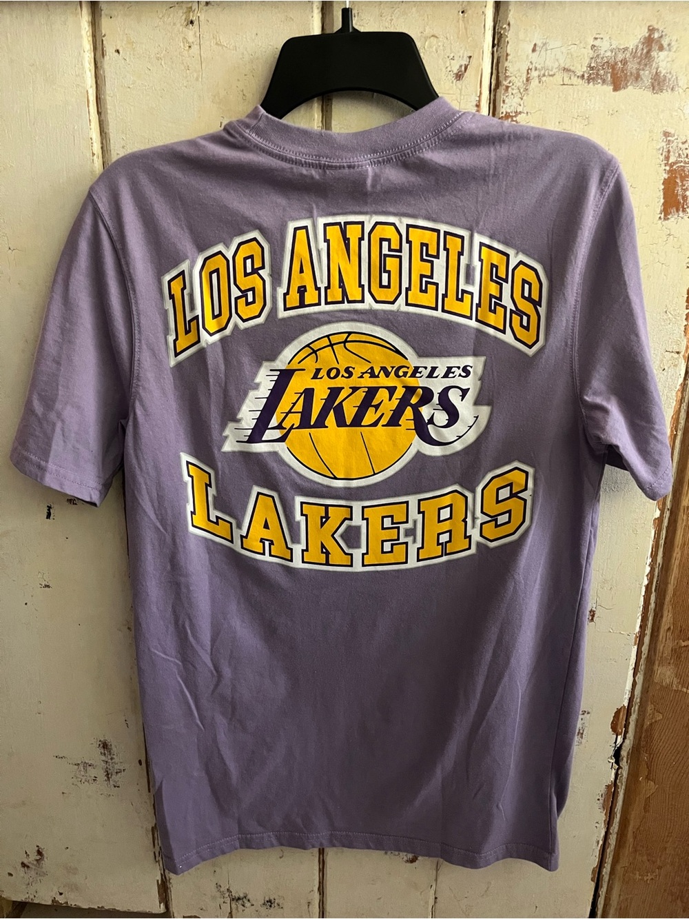 NBA Ultra Game Los Angeles Lakers Lavender Embroidered Tee - XS